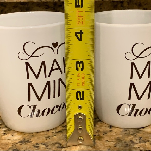 (2) Hershey’s White Coffee Mug Set make mine chocolate couple set his hers - Picture 9 of 10